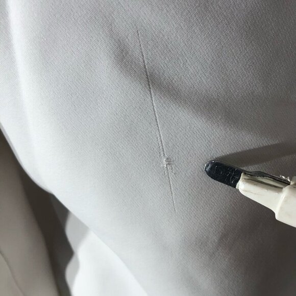 Bless The Mess Structured Blazer Artisan Neon Embellished Cuffs White sz M 38 - Picture 12 of 12